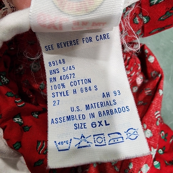 Vtg Winnie The Pooh Dress Girls Size 6XL Smocked Peter Pan Lace Collar Christmas - Picture 8 of 11